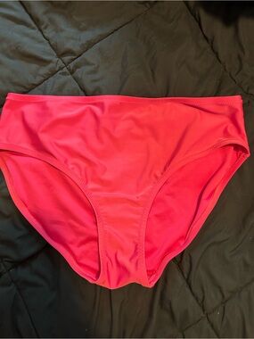 No Boundaries High-Waist Swim Bottom - Hot Pink